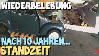 Oldtimer "Hallenfund" erster Startversuch nach über 10 Jahren! 1950er Fiat Topolino zurück im Leben?