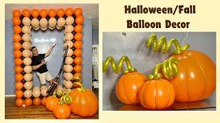 Halloween Balloon frame (Balloon Decor for fall)