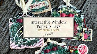 Tutorial - Interactive Peek-a-Book Pop-Up Holiday Tags by Gina Long