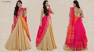 How To Drape Your Saree With A Lehenga | Silk Saree Hack!