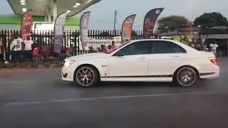 Mercedes C63 Burnout Spinning