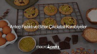 Antep Fıstıklı ve Bitter Çikolatalı Kurabiyeler