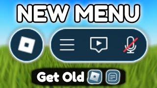 ROBLOX UPDATED THE MENU! (Get Old Menu Back)