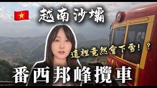 【越南獨旅ep4】越南唯一會下雪的地方，搭沙壩番西邦峰纜車一口氣登頂，到越南最高的咖啡廳看景#越南自由行 #越南旅游 #沙壩  #一人旅 #獨自旅行 #sapa #vietnam #fansipan