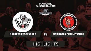 DEL2: Eispiraten Crimmitschau vs. Eisbären Regensburg I Highlights - Playdowns | SDTV Eishockey