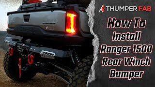 Polaris Ranger 1500 XD Rear Bumper Install | Thumper Fab