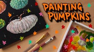 PAINT PUMPKINS WITH ME - gourds? I dunno