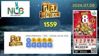 NLB | Dhana Nidhanaya 1559 Lottery Results 2024.07.09 | ධන නිධානය ලොතරැයි ප්‍රතිඵල  #dhananidhanaya