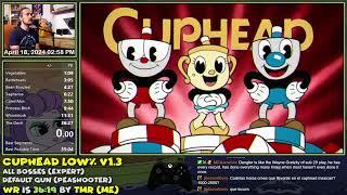 [World Record] Cuphead Low% in 36:03 (Expert, version 1.1+)