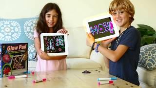 Glow Pad By AMAV Toys- Portable, High-tech, Tablet-Sized Light Up Drawing Board