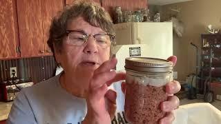 Cleaning out the freezer & pressure canning ground beef. #forjars #pressurecanning #canningmeat