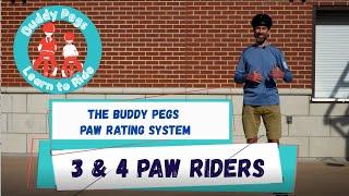 Part 2: Understanding The Buddy Pegs Paw Rating System For Youth Cycling - 3 Paw and 4 Paw Riders