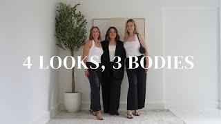 4 OUTFITS ON 3 DIFFERENT BODY TYPES | Summer 2024