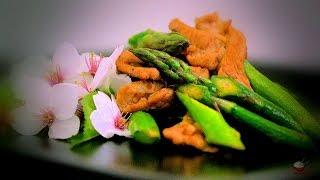 Stir-Fry Pork & Asparagus Recipe (Chinese Style Cooking Recipe)