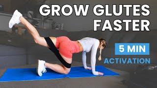 5 MIN BANDED GLUTE ACTIVATION WARM UP | Grow Your Glutes Faster