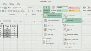 Conditional Formatting in MS Excel