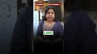 Vocabulary related to air transport| Spoken english by Neetu Singh #neetumam #learnenglish