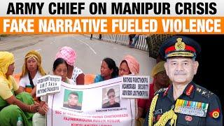 LIVE | Army Chief Gen Dwivedi says that fake narratives have fueled the violence in Manipur | News9