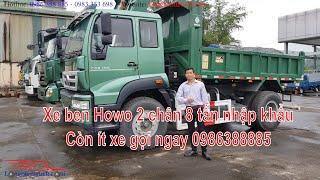 Xe tải ben Howo 8 tấn máy 190 cầu dầu, ben đầu, còn ít xe Lh 0983.865.222