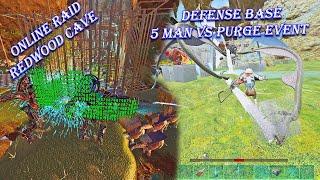 Raiding Redwood Cave Online and Biggest Defense Base on Purge Event | Ark PvP Phase 2 S6 Episode 14