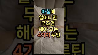 아침에 일어나면 해야될 루틴 네가지~#커텐 #신선한 공기 #간단한운동 #미지근한 물