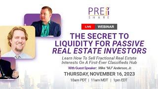 The Secret to Liquidity for Passive Real Estate Investors