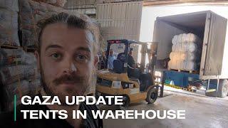 Gaza Update, Tents Arriving in Jordan | ShelterBox