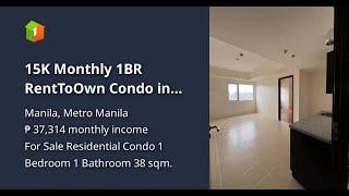 15K Monthly  1BR RentToOwn Condo in Sta Mesa near PUP 250K DP Lipat Agad