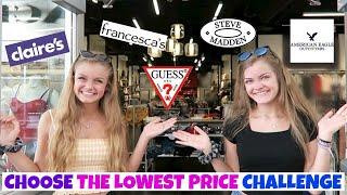 I'll Buy Anything If You Choose the Lowest Price Shopping Challenge ~ Jacy and Kacy