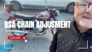 BSA Gold Star 650 Chain Adjustment made easy!