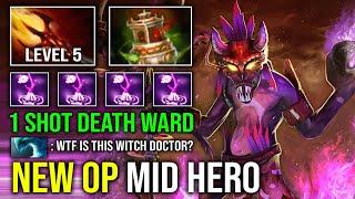 NEW OP MID HERO 100% Pure Death Ward Instant Delete Voodoo Solo Mid Witch Doctor Dota 2