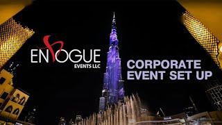 Corporate Event Setup | Dentons | Envogue Events | Burj Khalifa #CorporateEvent #BusinessEvent