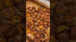 The BEST crispy roasted potatoes #shorts #food #potatoes #crispy