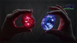 Painite vs Tanzanite @50 #painite #luxury #gem #alexandrite #painita #gold #tanzanite #jewelry #blue