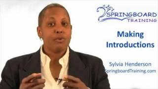 Sylvia Henderson Success Tips - Making Introductions