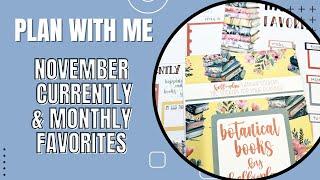 Plan With Me | November Currently & Monthly Favorites