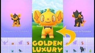 Pokemon Go Sinnoh 4th Gen Shiny Shinx Catch & Shiny Luxio - Luxray Evolution