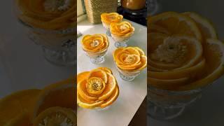 Orange flower cups  #abirzkitchen #orange #dessert