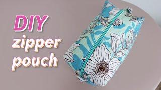 Easiest Zipper Box Pouch Sewing Tutorial | Useful DIY Gifts Part 2