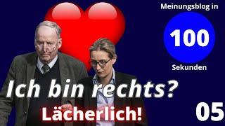 Ich bin RECHTS? Der DÜMMSTE Kommentar - Meinungsblog in 100 Sekunden | CHROPINION