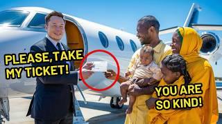 Elon Musk Offers First Class Seat to a Struggling Family—Moments Later, Their Story Leaves Everyone