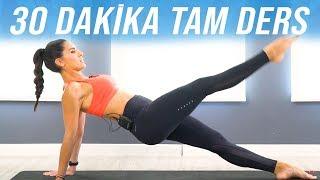 Tüm Vücudu Sıkılaştıran 30 Dakika Pilates Egzersizi (Tam Ders)