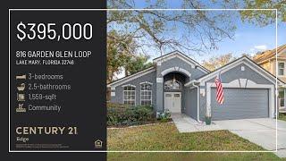 816 Garden Glen Loop, Lake Mary, FL 32746