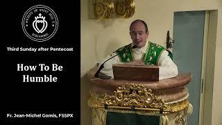 How To Be Humble - Sermon by Fr Gomis (26 June 2022)