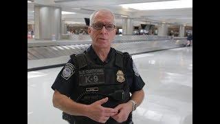 CBP Canine Enforcement Officer Bob Stone and Ferro