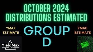 YieldMax October 2024 Group D Distribution Estimated for MSTY, SMCY, APLY, AMZY, & YMAX/G Estimates