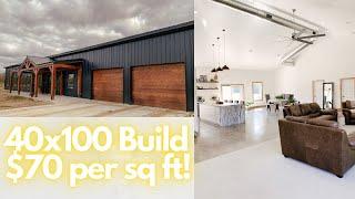 $70 per square foot Barndo with MASSIVE Living Room FINAL TOUR (almost) 40x100