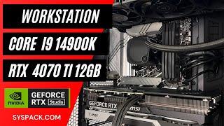 i9 14900K + RTX 4070 Ti: Workstation per Rendering e Animazione 3D