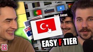 Ranking EVERY COUNTRY (Tier List) feat. Lucas | Boy Boy Clips