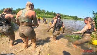 Wet and muddy 16 kilometers obstacle run Mud Masters 2023